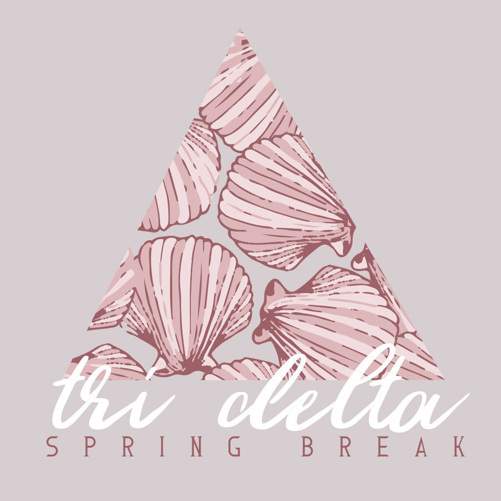 Tri Delta Spring Break Shell Design