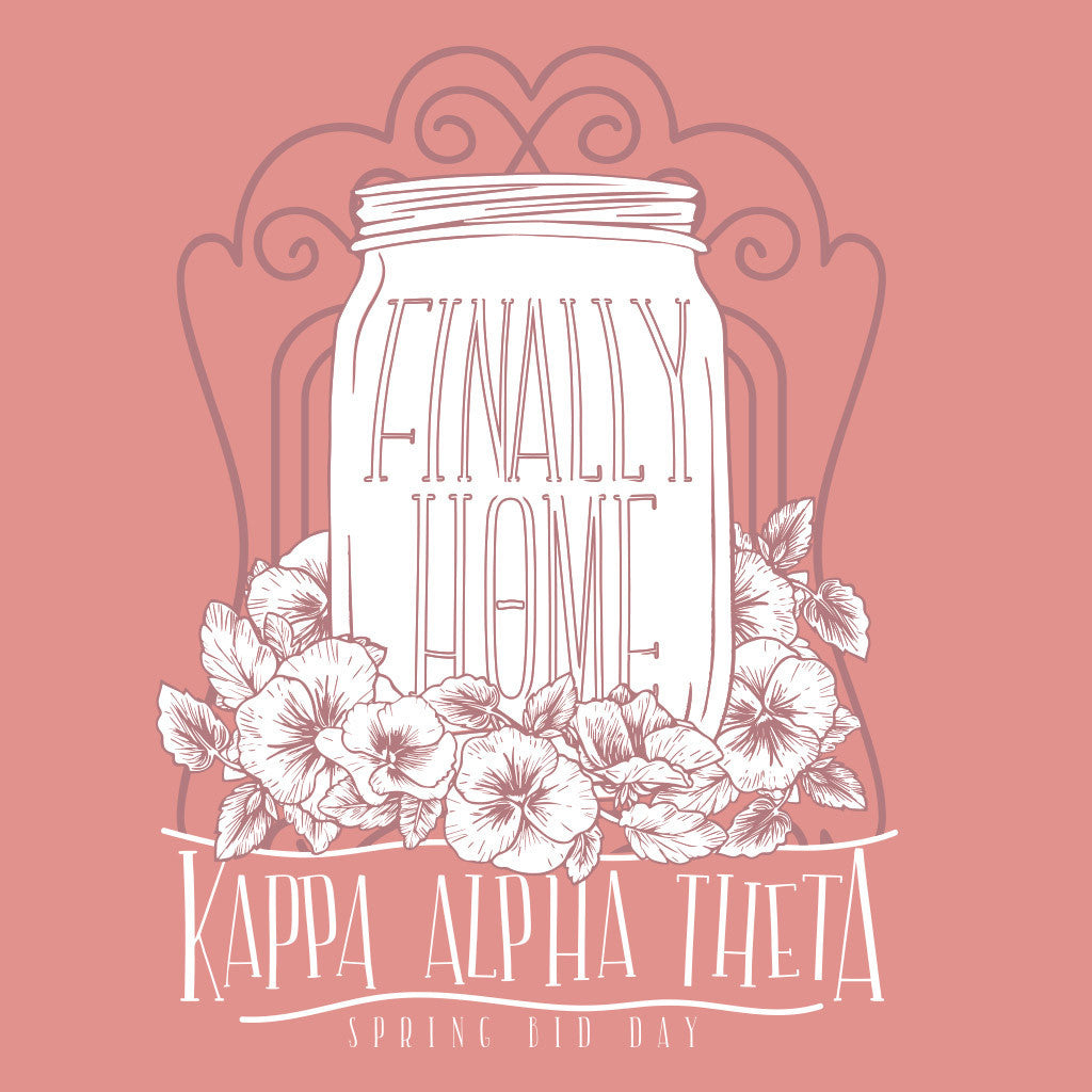 Kappa Alpha Theta Finally Home Bid Day Design