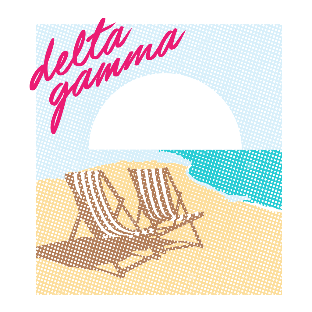 Delta Gamma Beach Daze Design