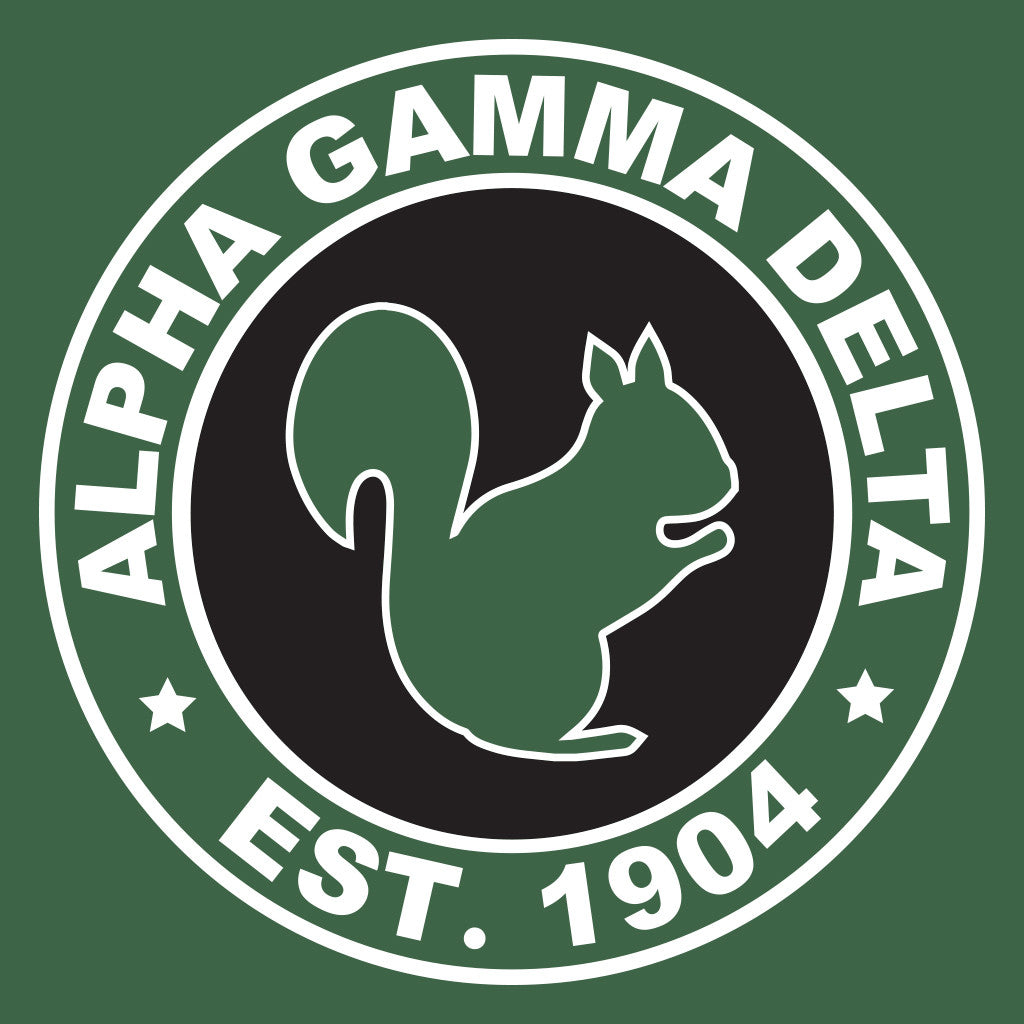 Alpha Gamma Delta Badge Bid Day Design