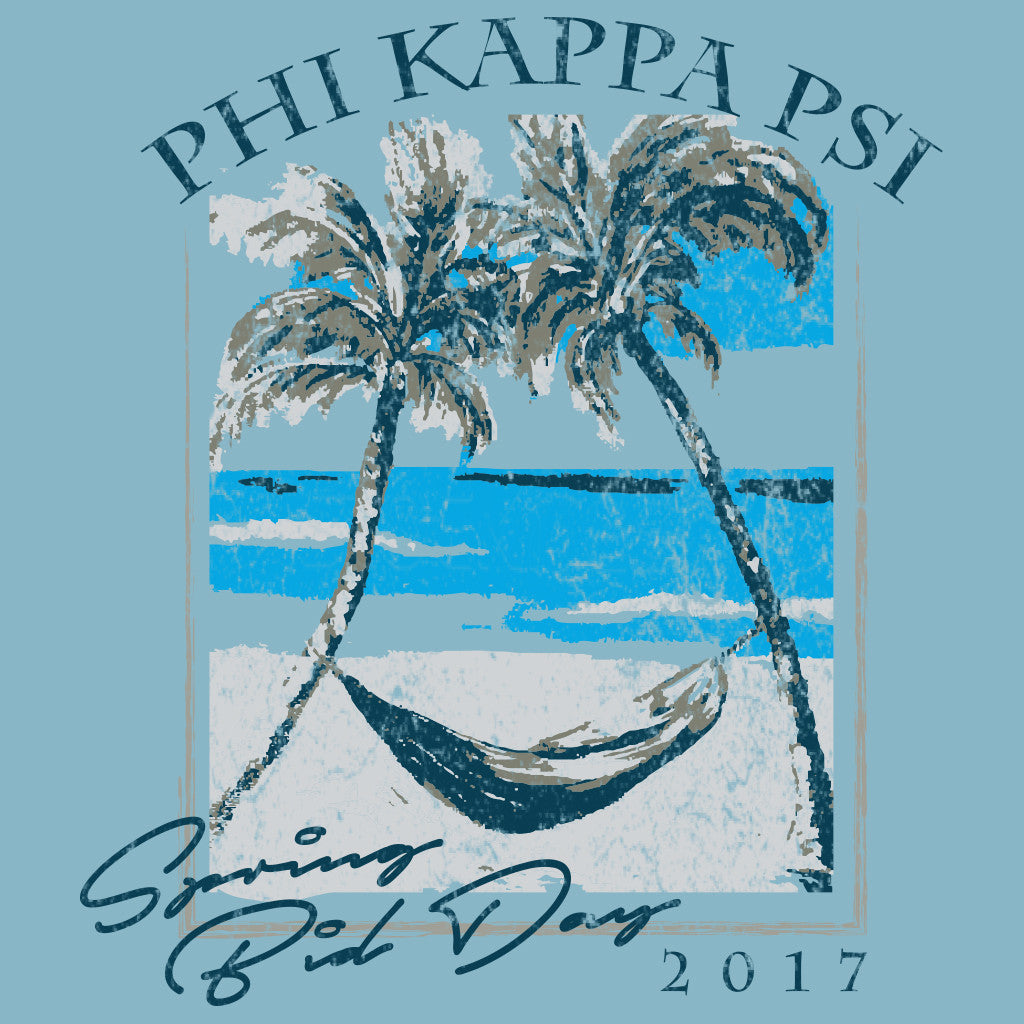 Phi Kappa Psi Tropics Bid Day Design
