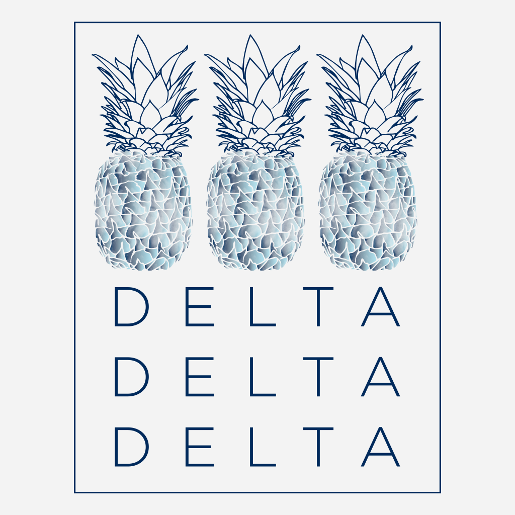 Tri Delta Spring Break Tie Dye Design