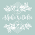 Alpha Xi Delta Geometric Flower Design