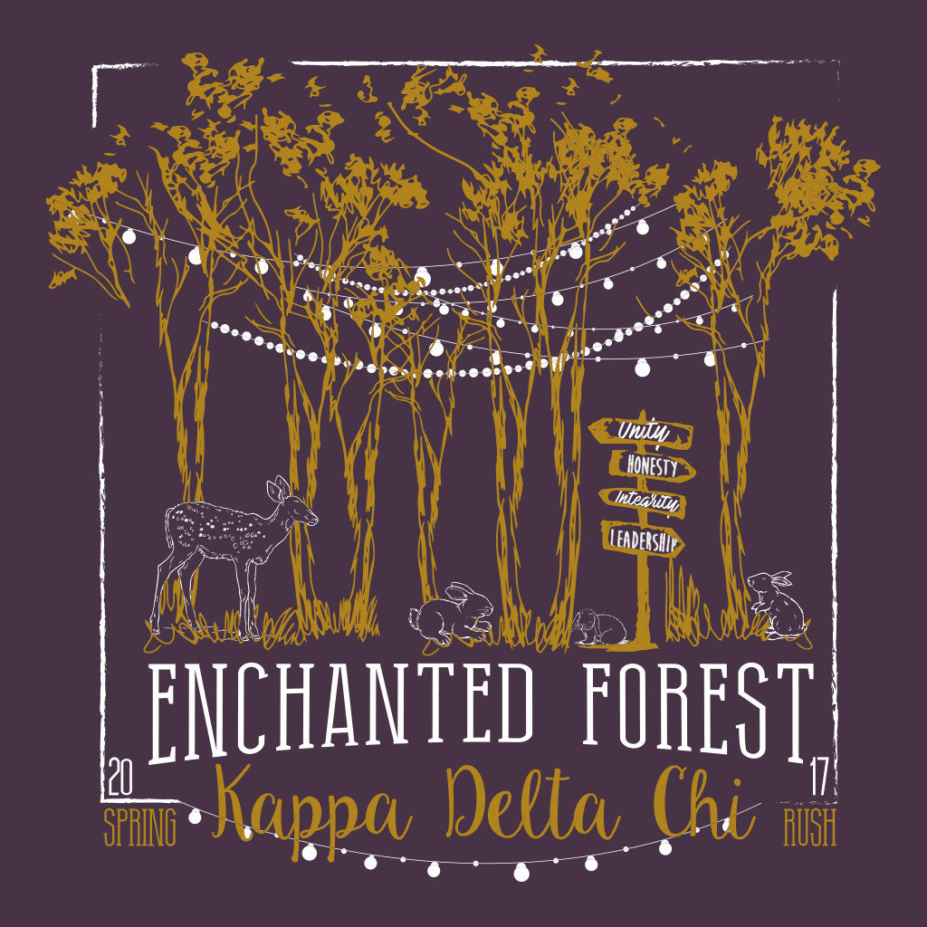 Kappa Delta Chi Enchanted Forest Design