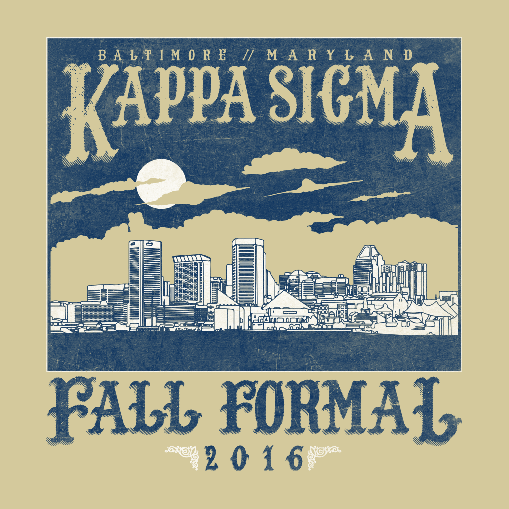 Kappa Sigma Fall Formal Skyline Design