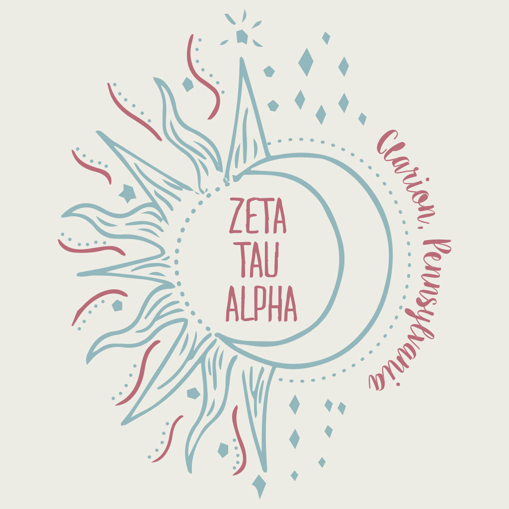 Zeta Tau Alpha Bohemian Design