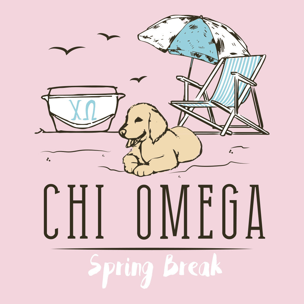 Chi Omega Spring Break Beach Design