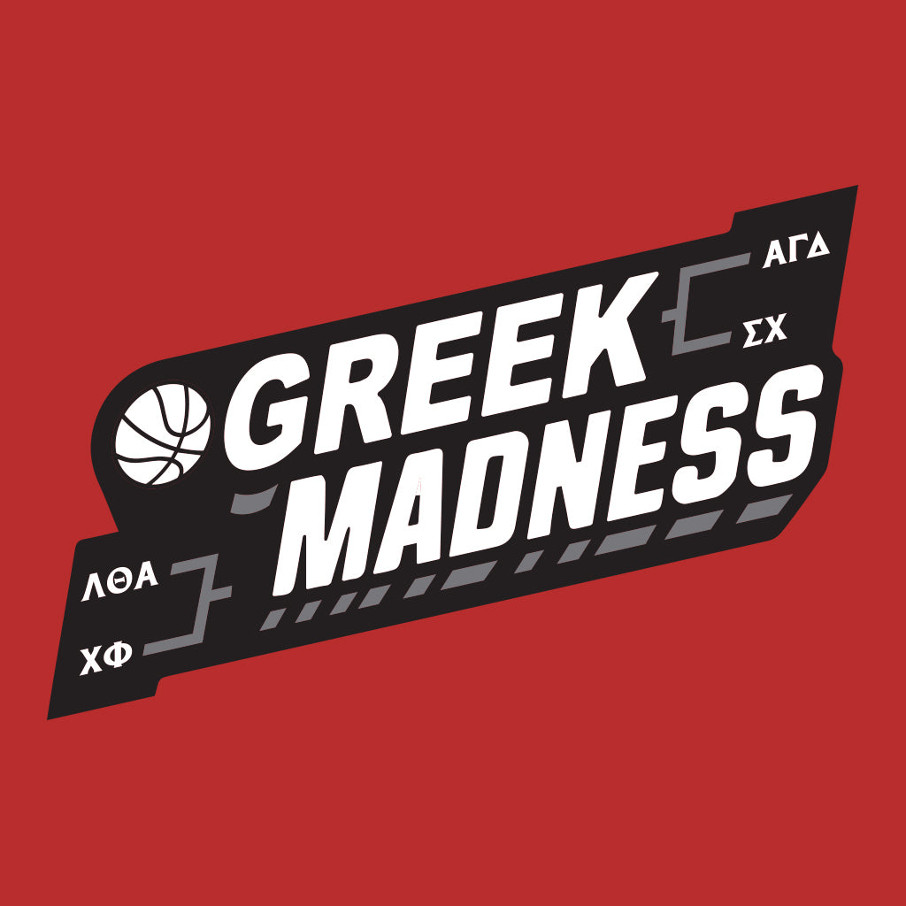 Greek Madness Basketball Design