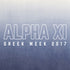 Alpha Xi Ombre Outline Design