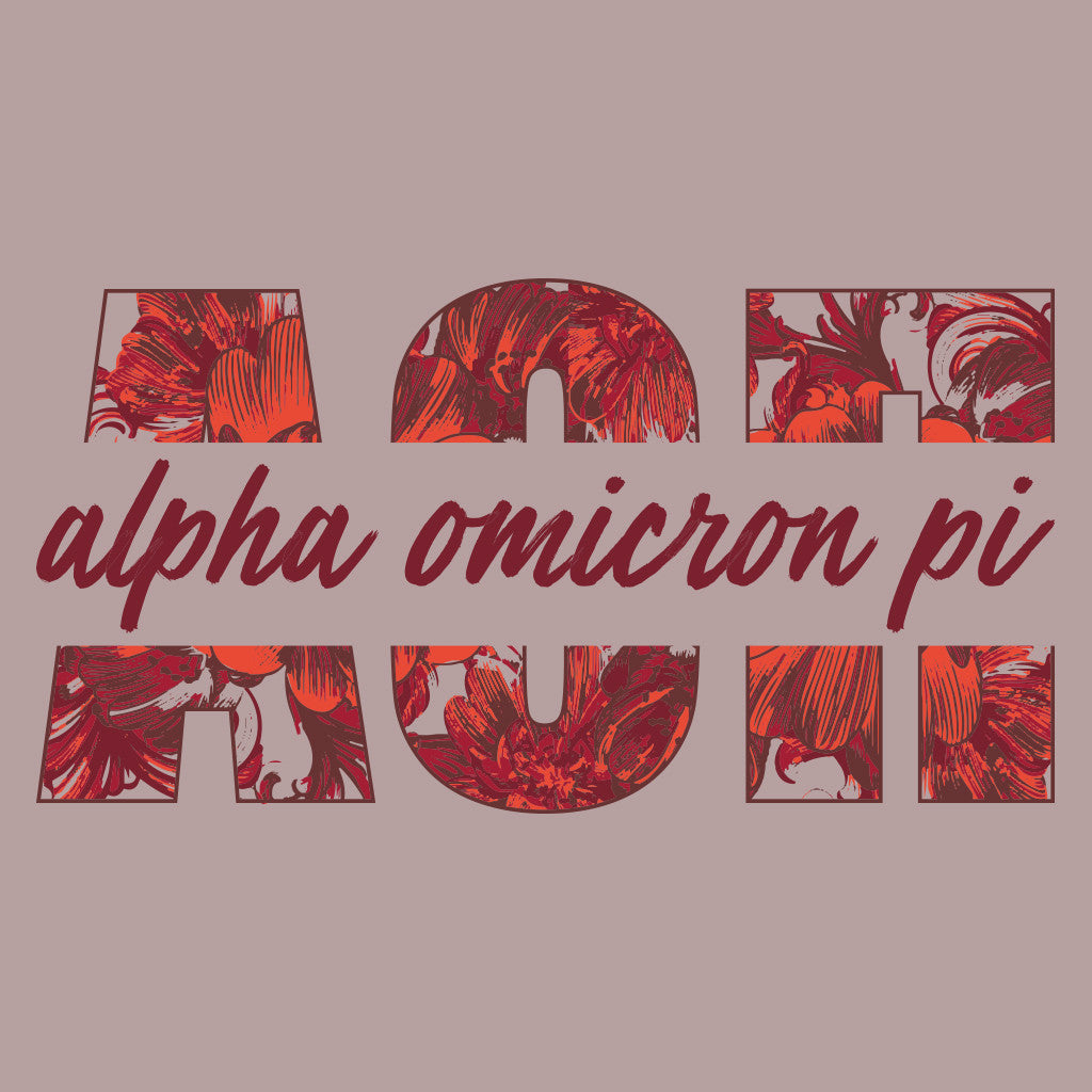 Alpha Omicron Pi Floral Design