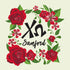 Chi Omega Floral Wreath Design