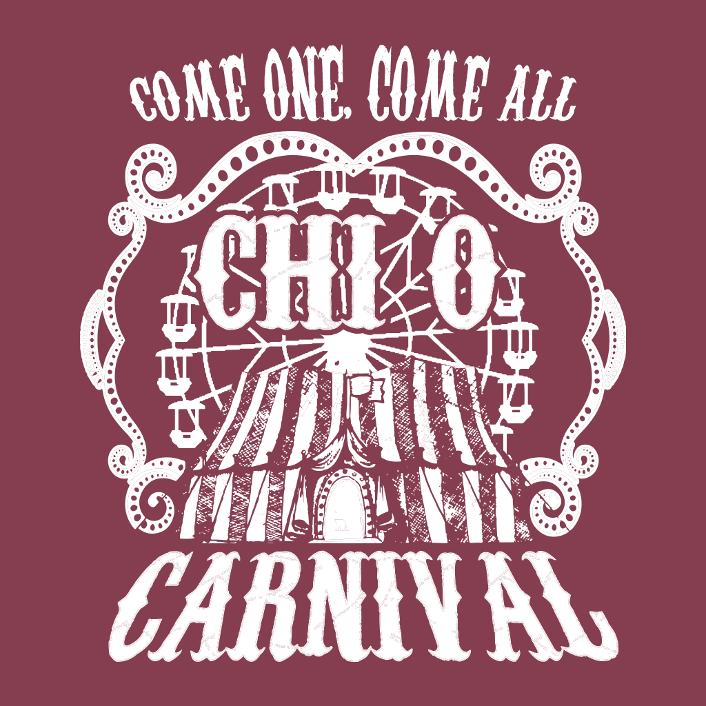 Chi Omega Vintage Carnival Design