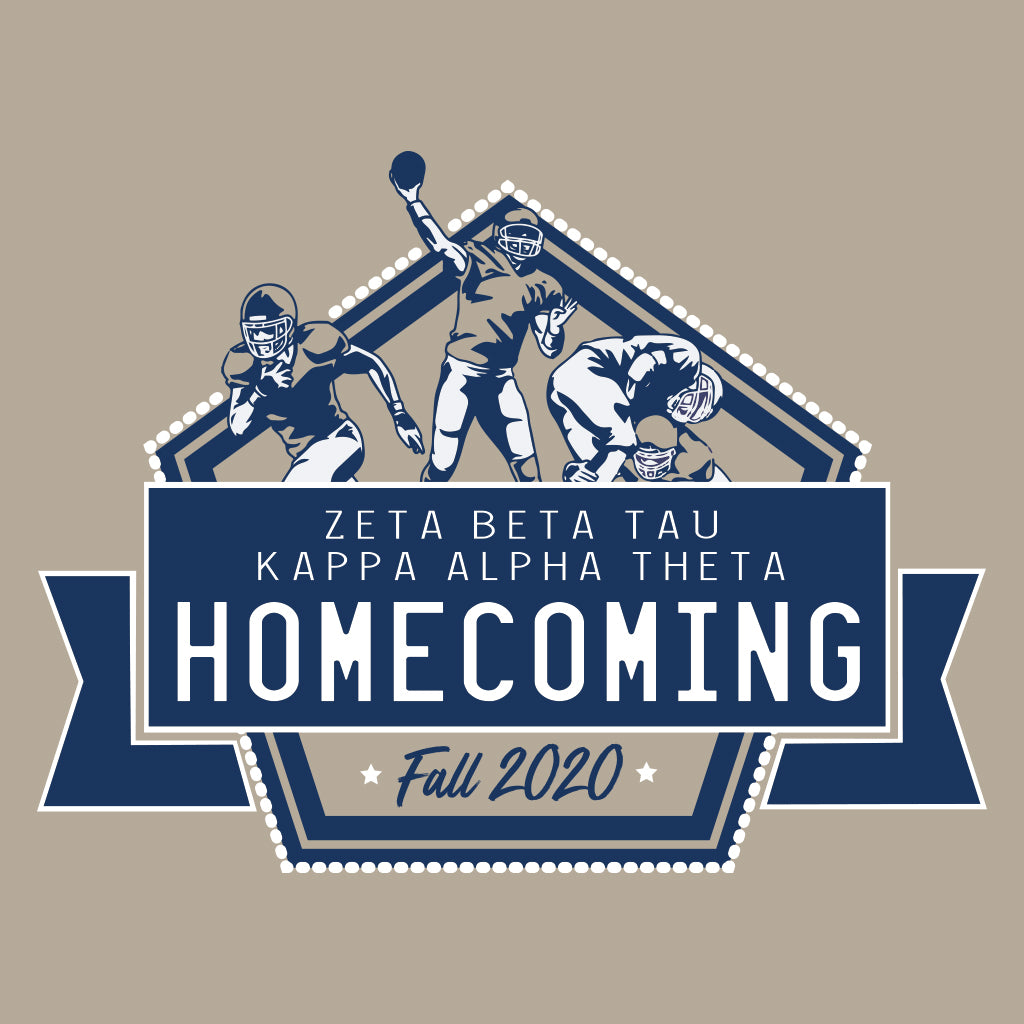 Kappa Alpha Theta Classic Football Homecoming Design
