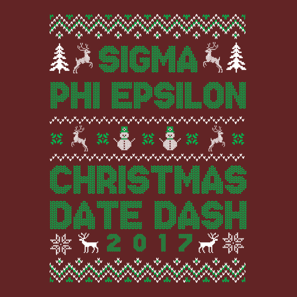 Sigma Phi Epsilon Ugly Sweater Holiday Design