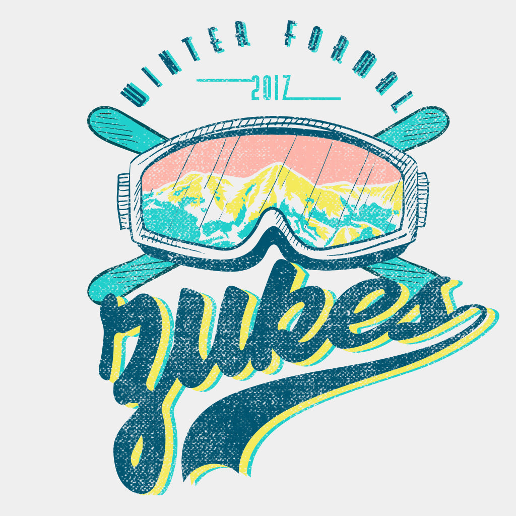Zukes Winter Formal Vintage Ski Design