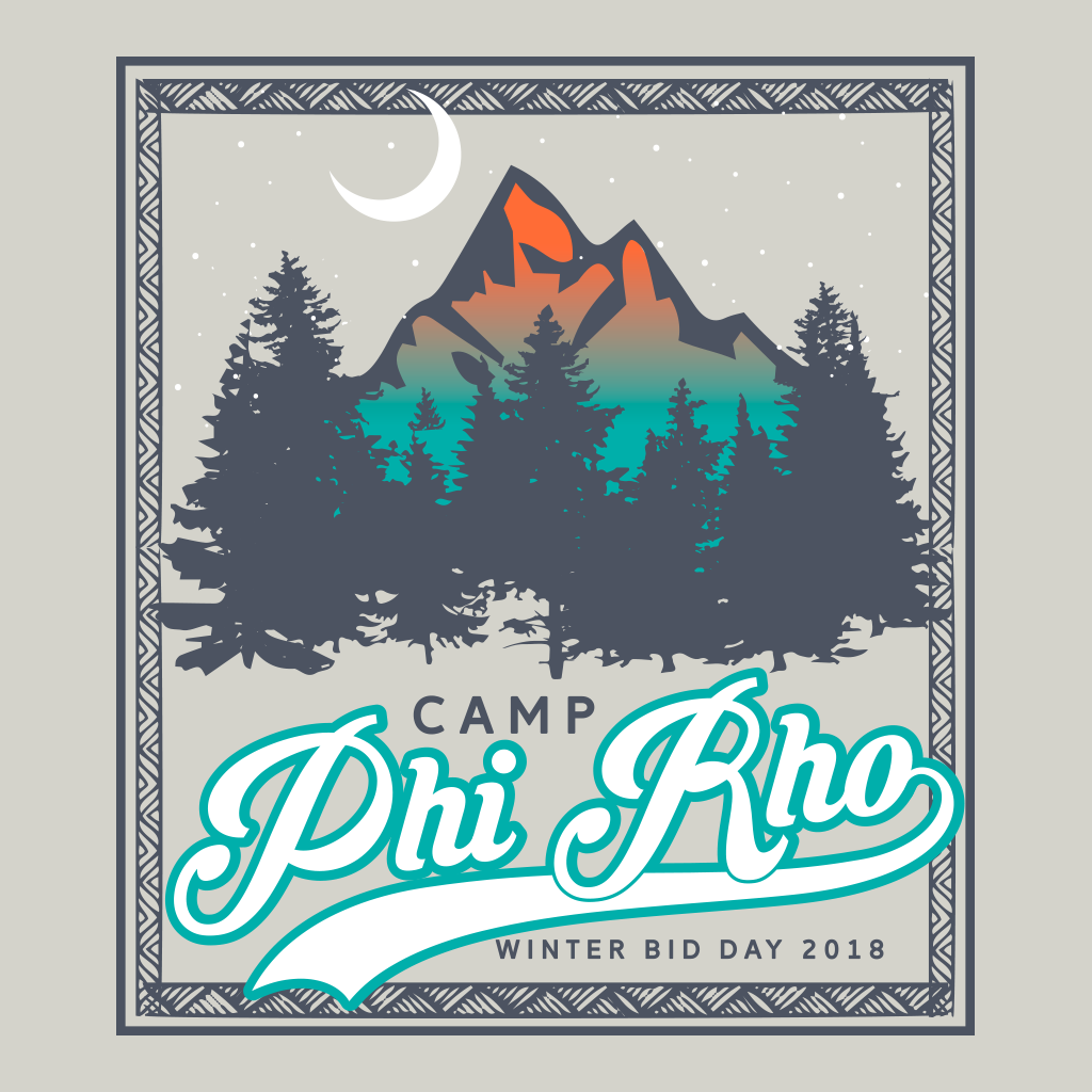 Camp Phi Rho Winter Bid Day Design