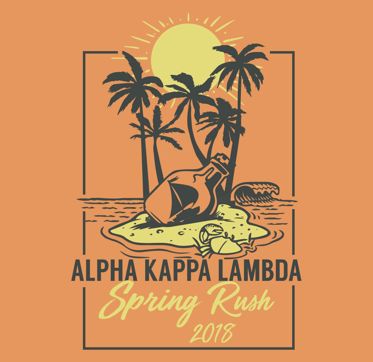 Alpha Kappa Lambda Spring Rush Island Design