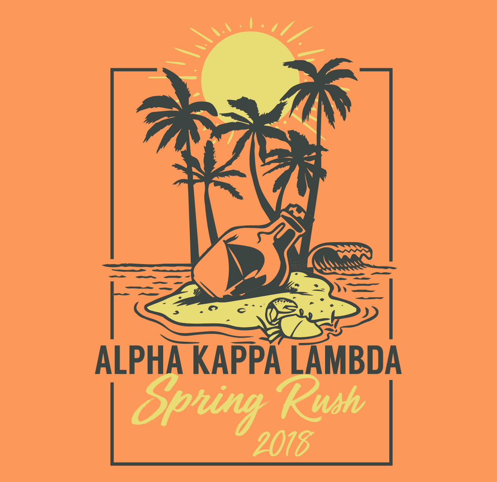 Alpha Kappa Lambda Spring Rush Island Design