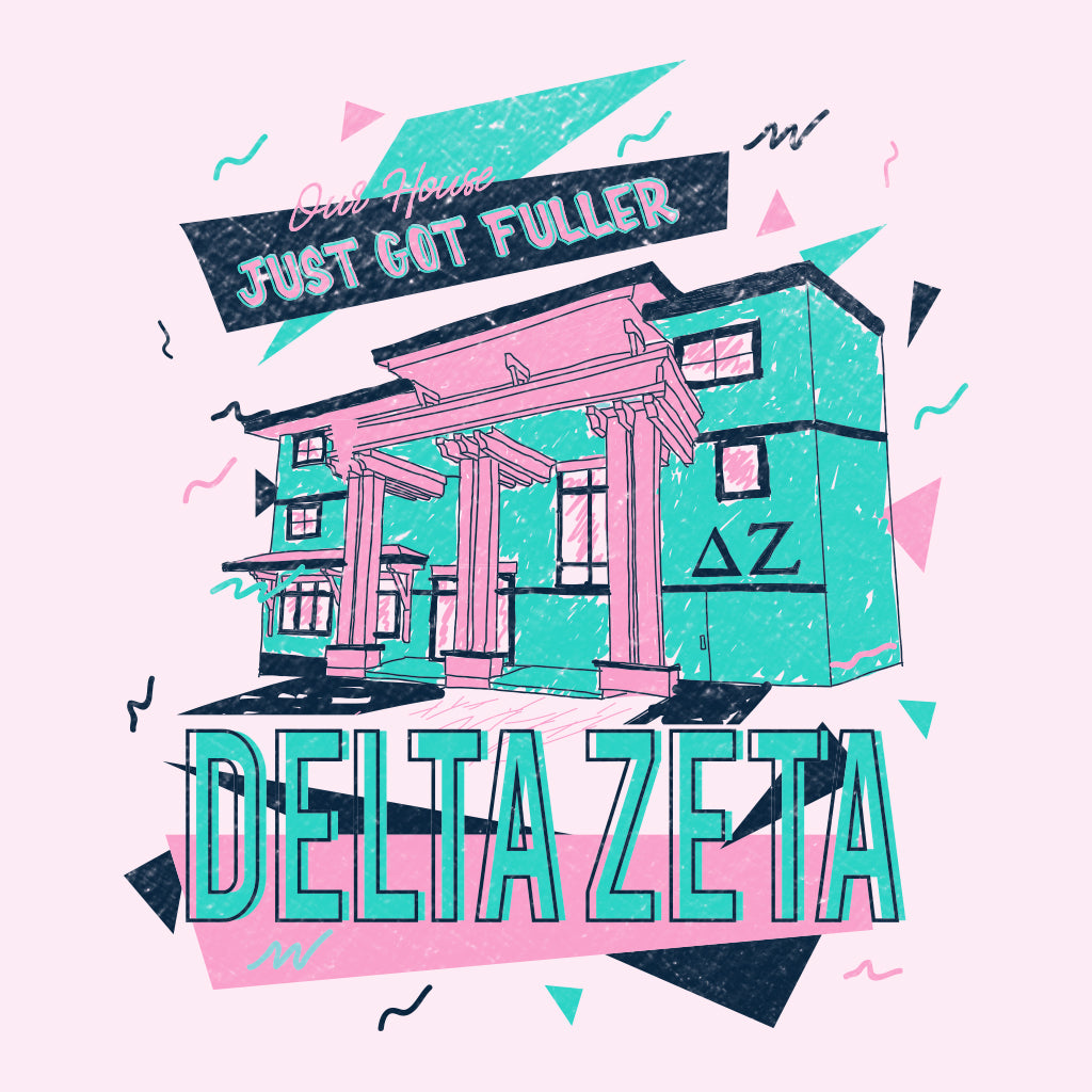 Delta Zeta Fuller House Bid Day Design