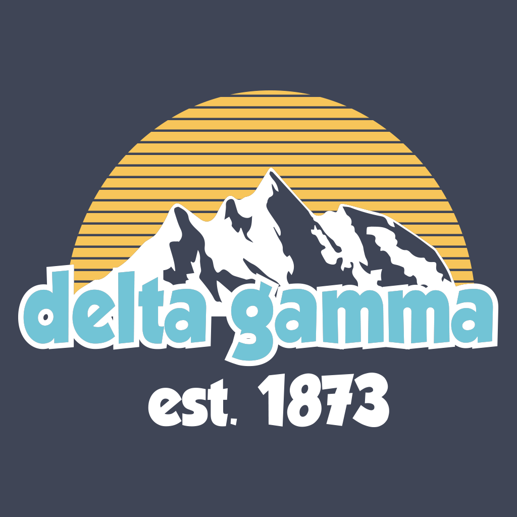 Delta Gamma Mountain Vibes Design