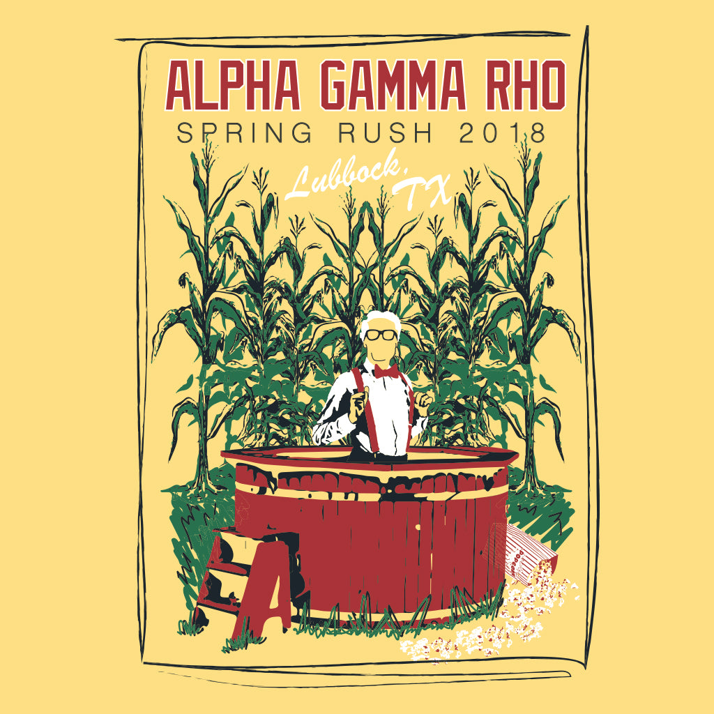Alpha Gamma Rho Corn Fields Rush Design