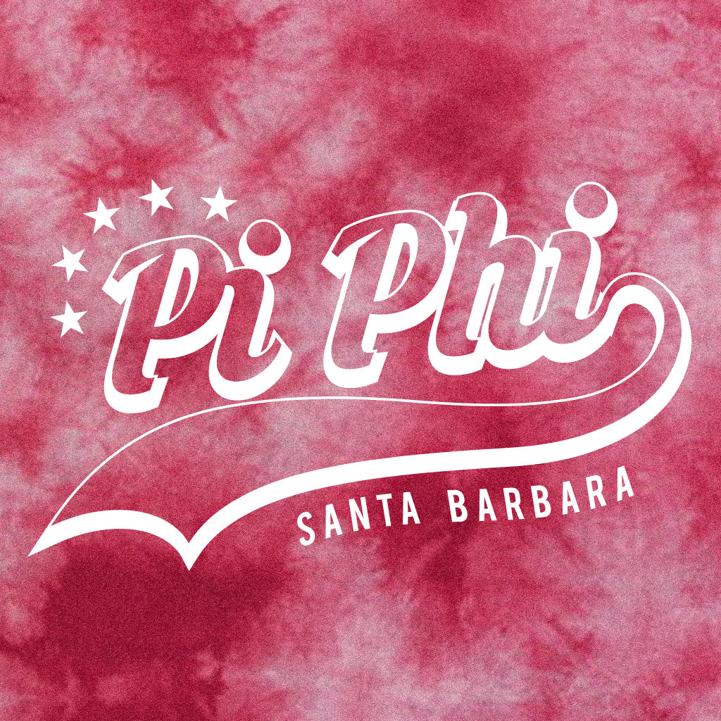 Pi Beta Phi Retro Tie Dye Design