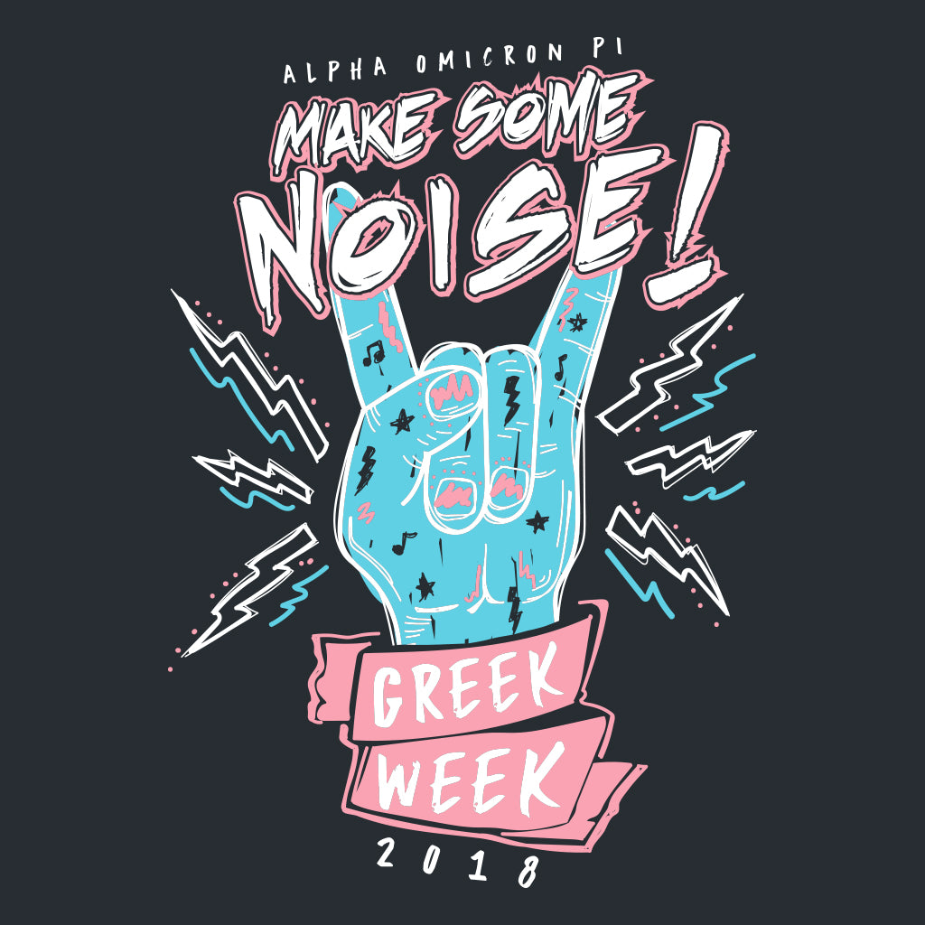 Make Some Noise Greek Week Design