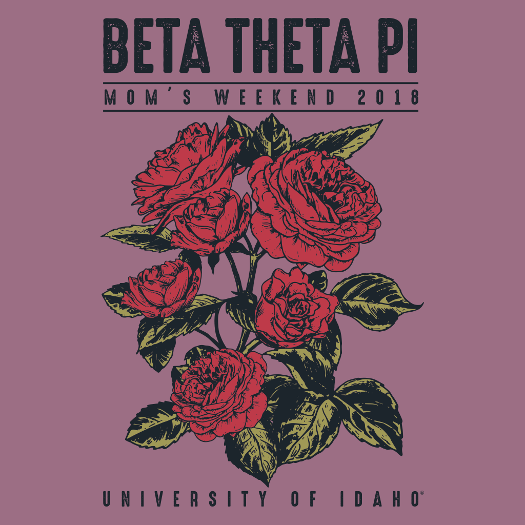 Beta Theta Pi Mom's Weekend Rose Design