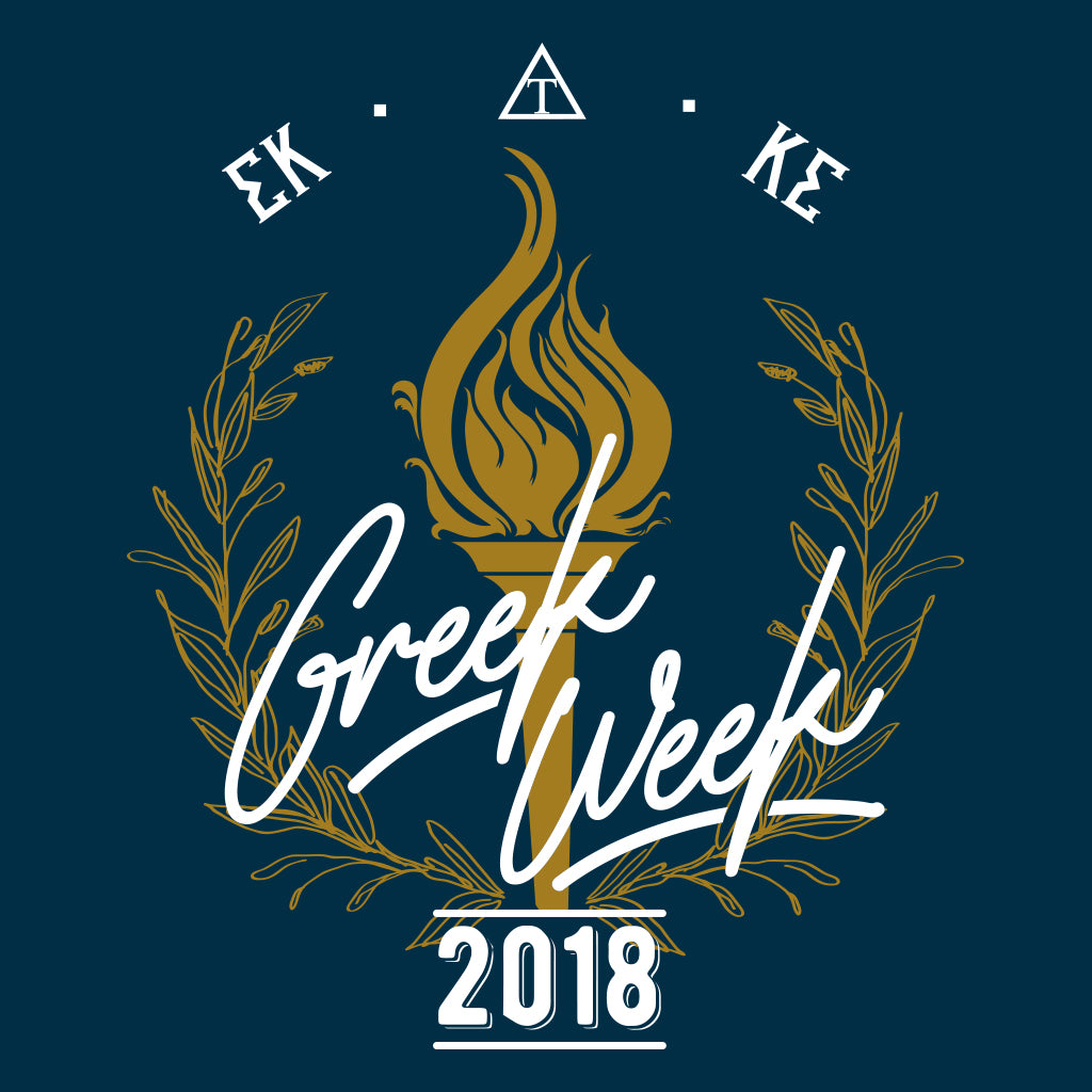Sigma Kappa Greek Week Torch Design