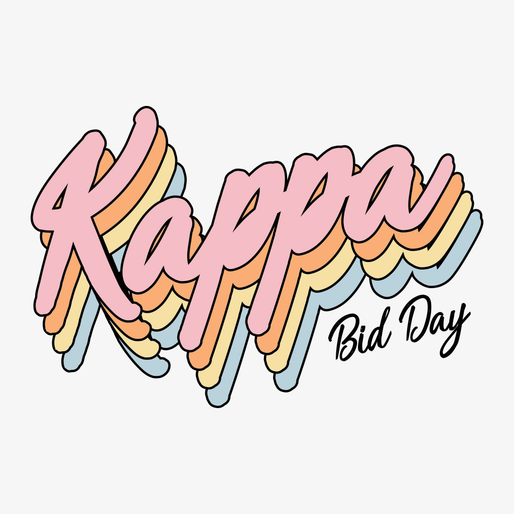 Retro Kappa Lettering Design