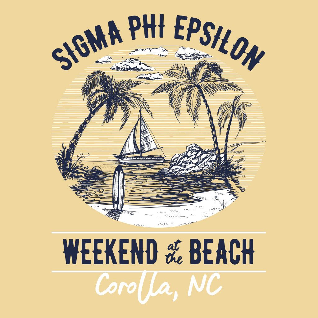 Sigma Phi Epsilon Beach Weekend Design