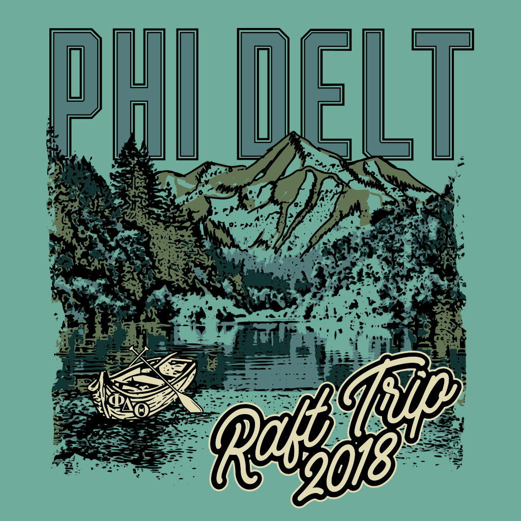 Phi Delta Theta Scenic Canoe Raft Trip Design