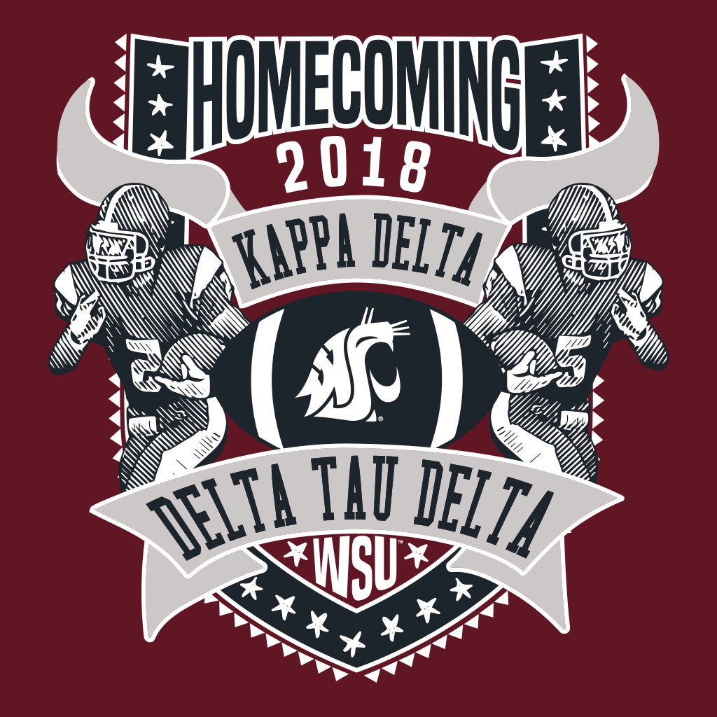 Kappa Delta & Delta Tau Delta Classic Athletic Homecoming Design