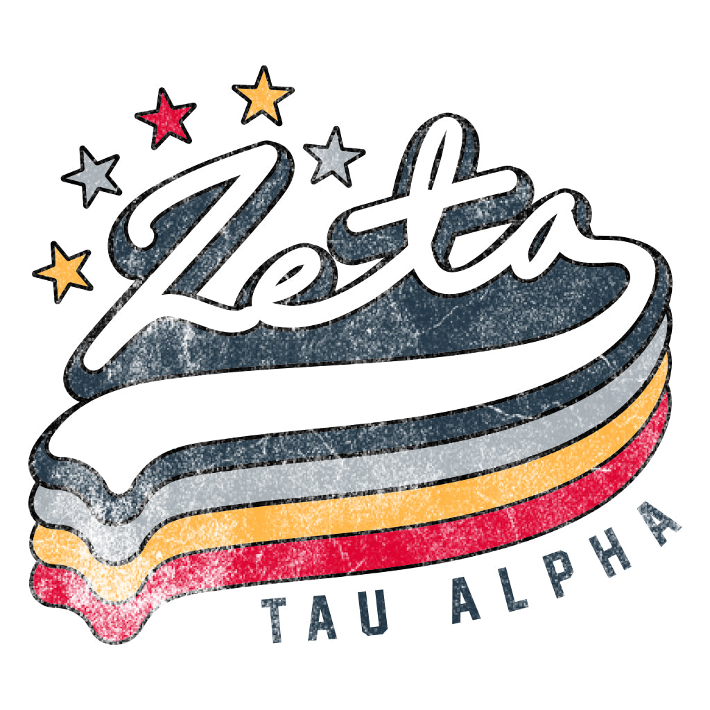 Zeta Tau Alpha Vintage Vibes Design