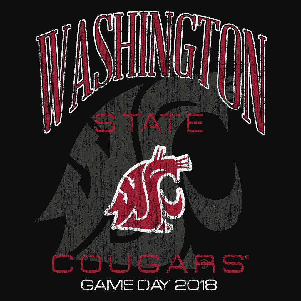 Washington State Cougars Game Day Football Design