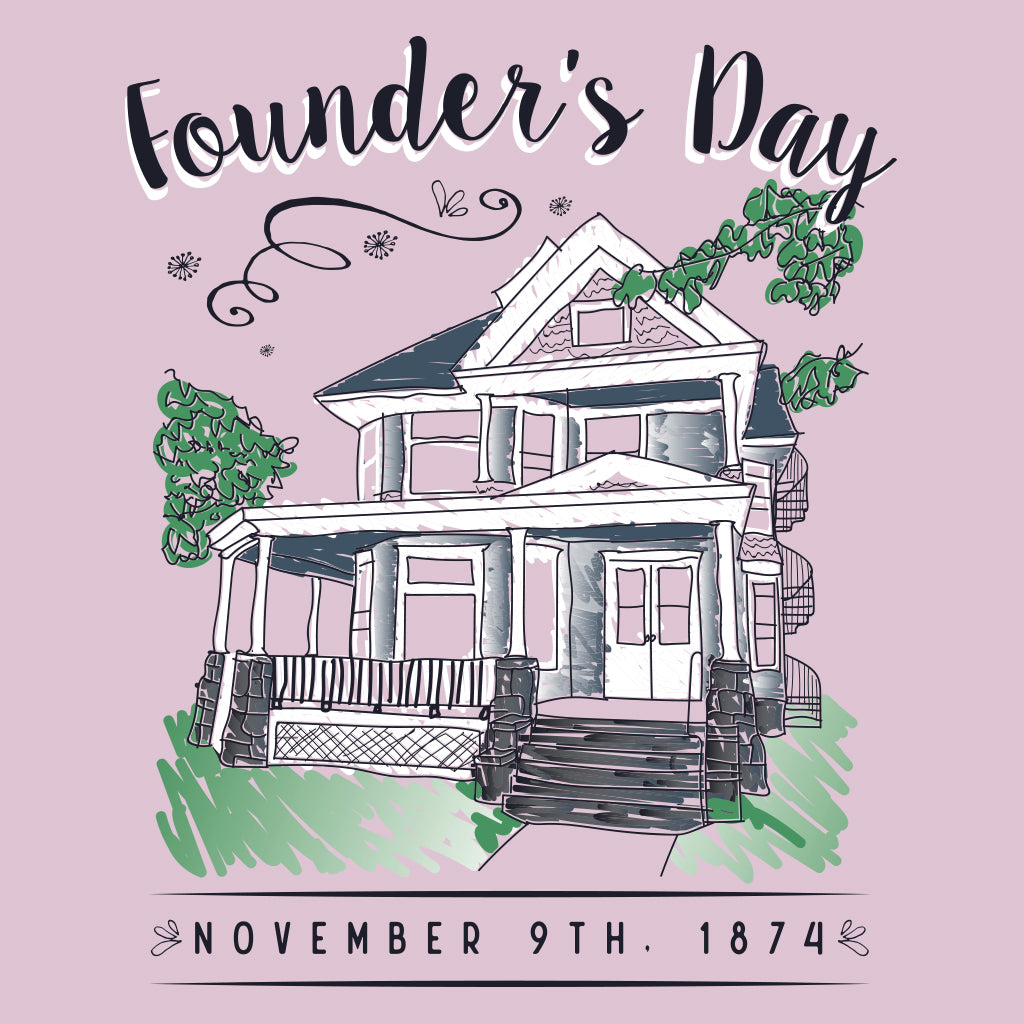 Sigma Kappa Founders Day House Sketch Design
