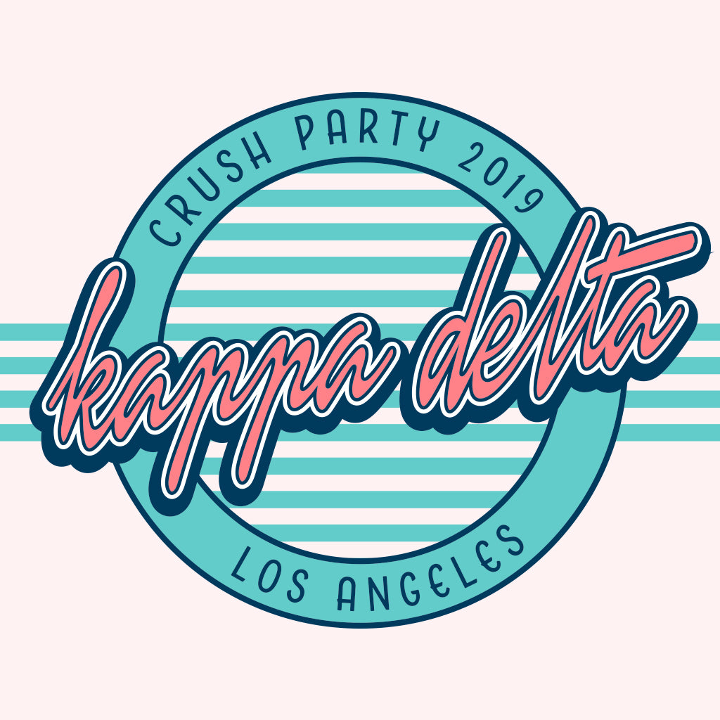 Kappa Delta Crush Party Retro Design