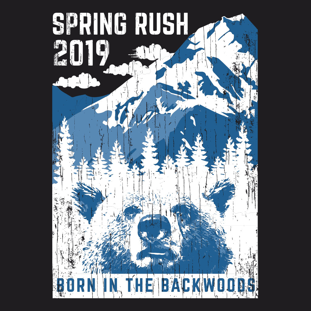 Born in the Backwoods Spring Rush Mountain Design