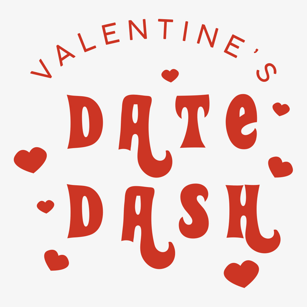 Alpha Omicron Pi Retro Valentine's Day Date Dash Design