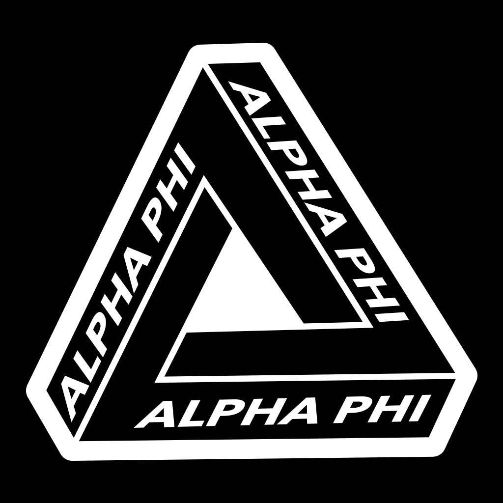 Alpha Phi PR Geometric Design