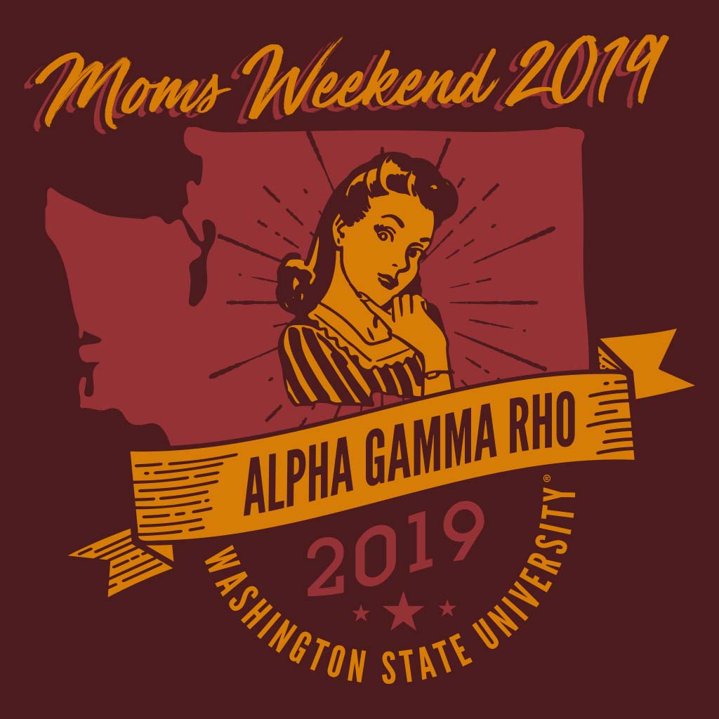 Alpha Gamma Rho Washington State Mom's Weekend Design