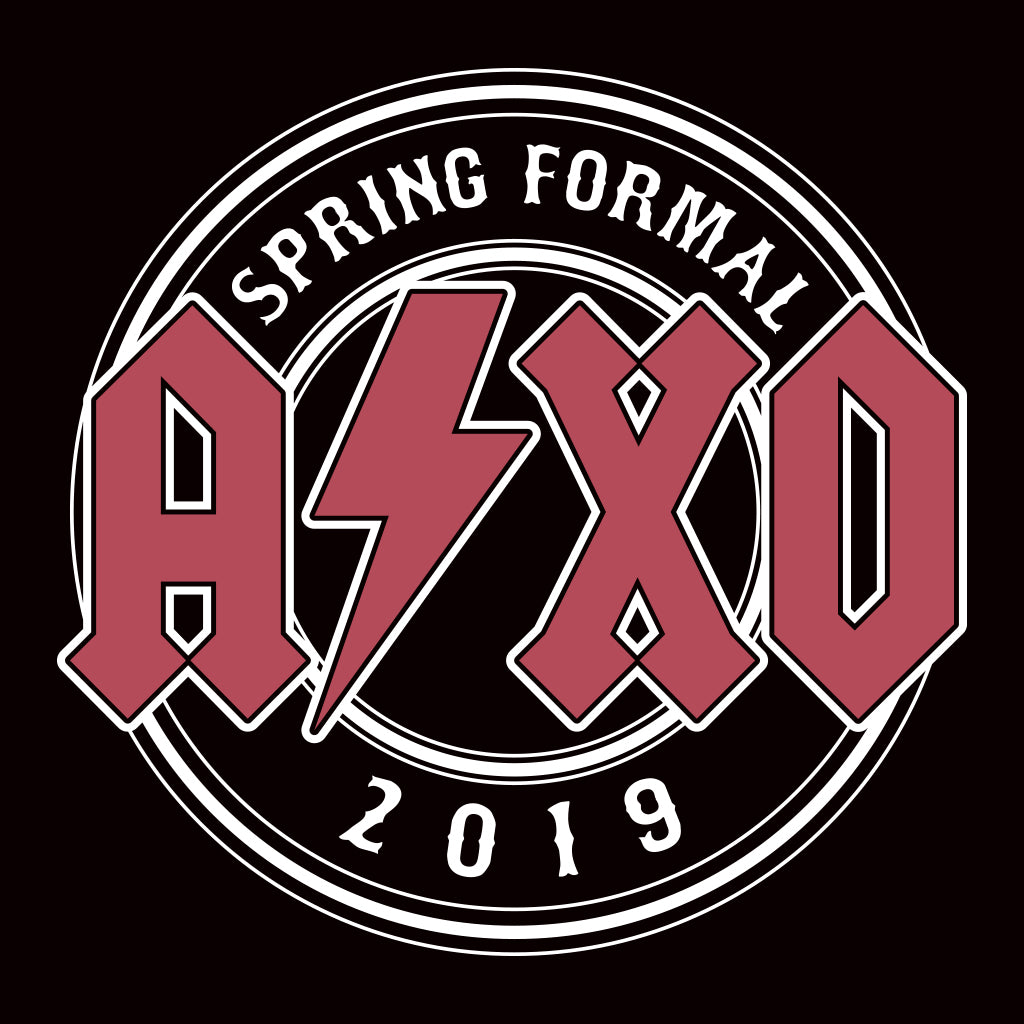 Alpha Chi Omega Spring Formal Rock n' Roll Design