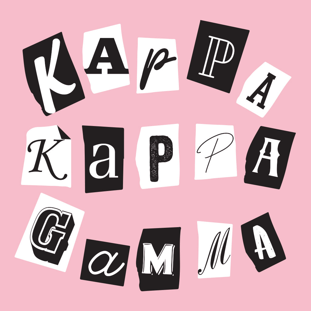 Kappa Kappa Gamma Lettering PR Design