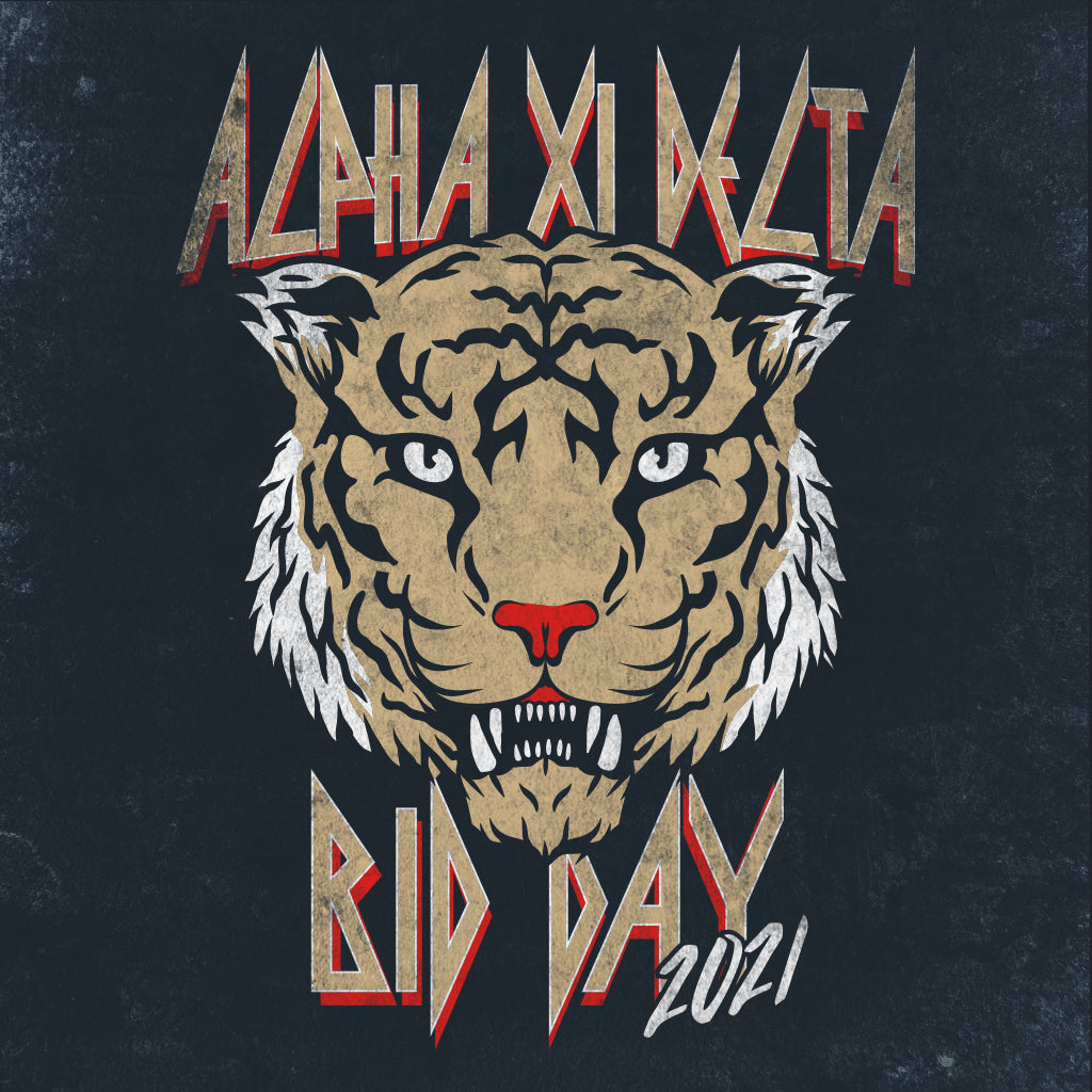 Vintage Lion Band Tee Design