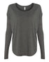 Bella + Canvas Women's Flowy Long Sleeve Tee with 2x1 Sleeves 8852 (Available in 6 Colors)