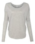 Bella + Canvas Women's Flowy Long Sleeve Tee with 2x1 Sleeves 8852 (Available in 6 Colors)