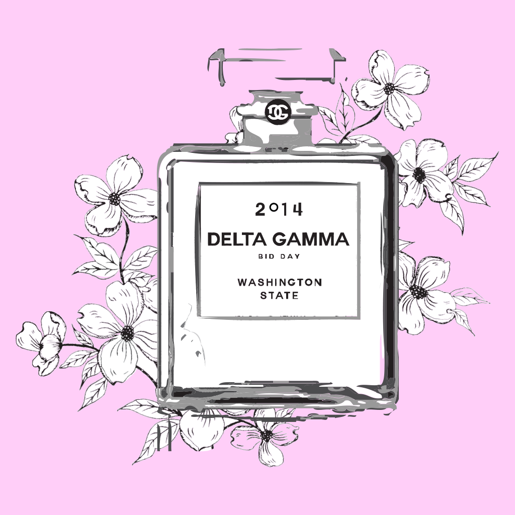 Delta Gamma Bid Day Design