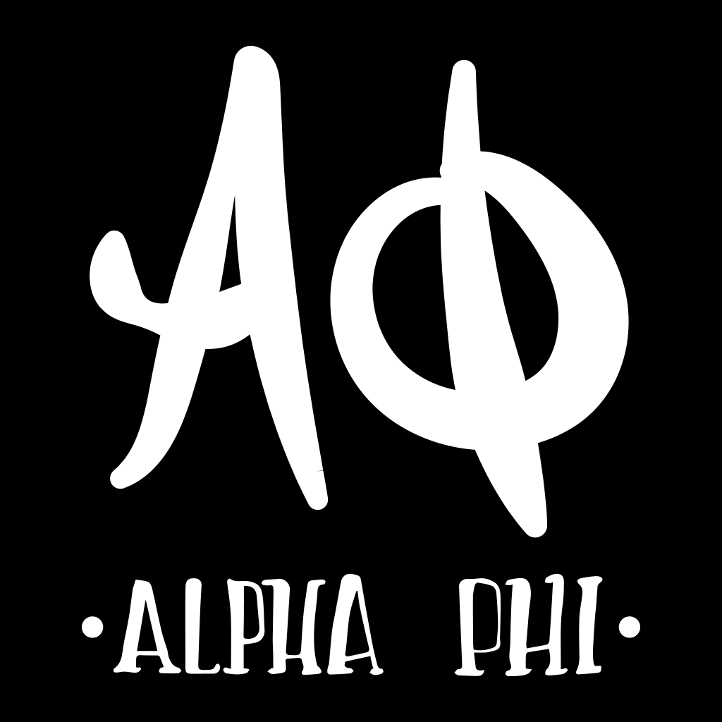 Alpha Phi Hand Lettered Design