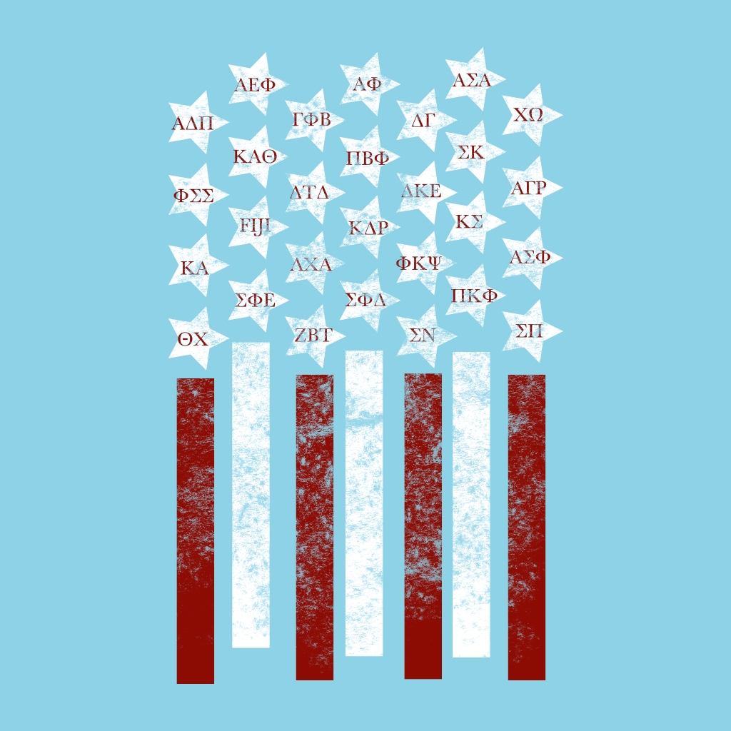 Greek Week Patriotic Design