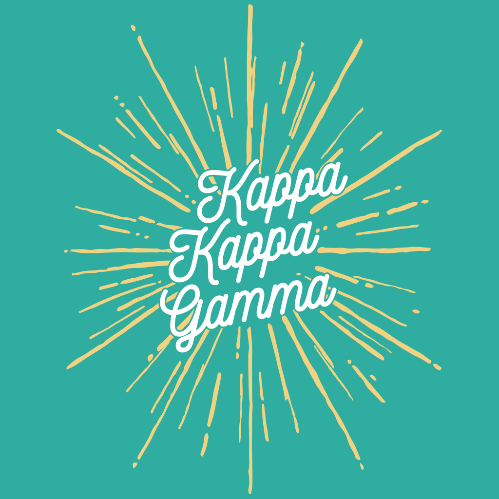 Kappa Kappa Gamma Sunburst Design